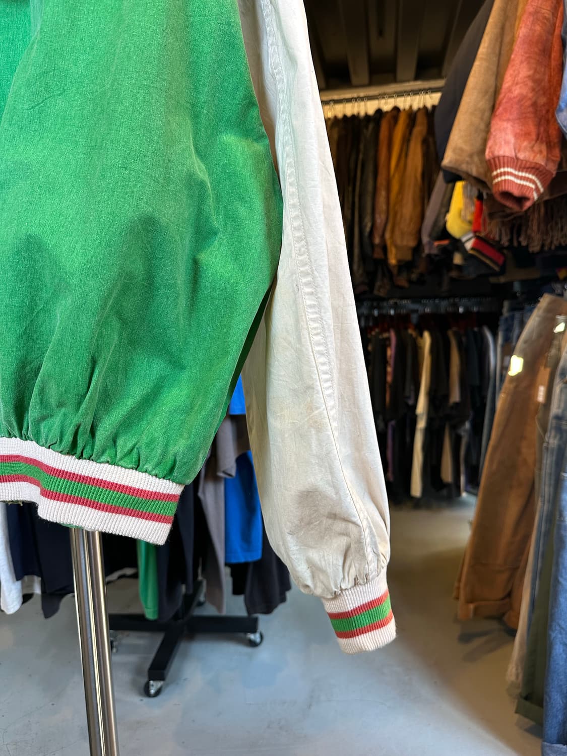 90s Why Sky 후드 바시티 자켓 상품이미지8