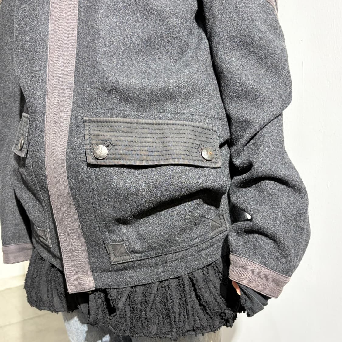 아르마니 익스체인지 밀리터리 울 자켓 상품이미지3