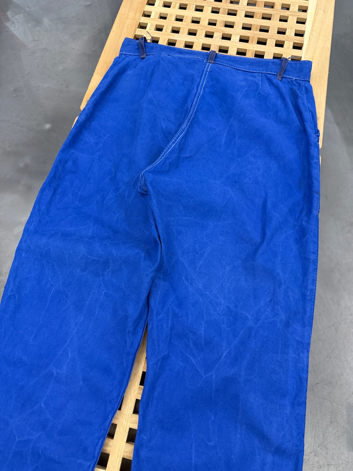 OLD MODEL WASHED BLUE FRENCH 프렌치퍼티그팬츠  상품이미지10