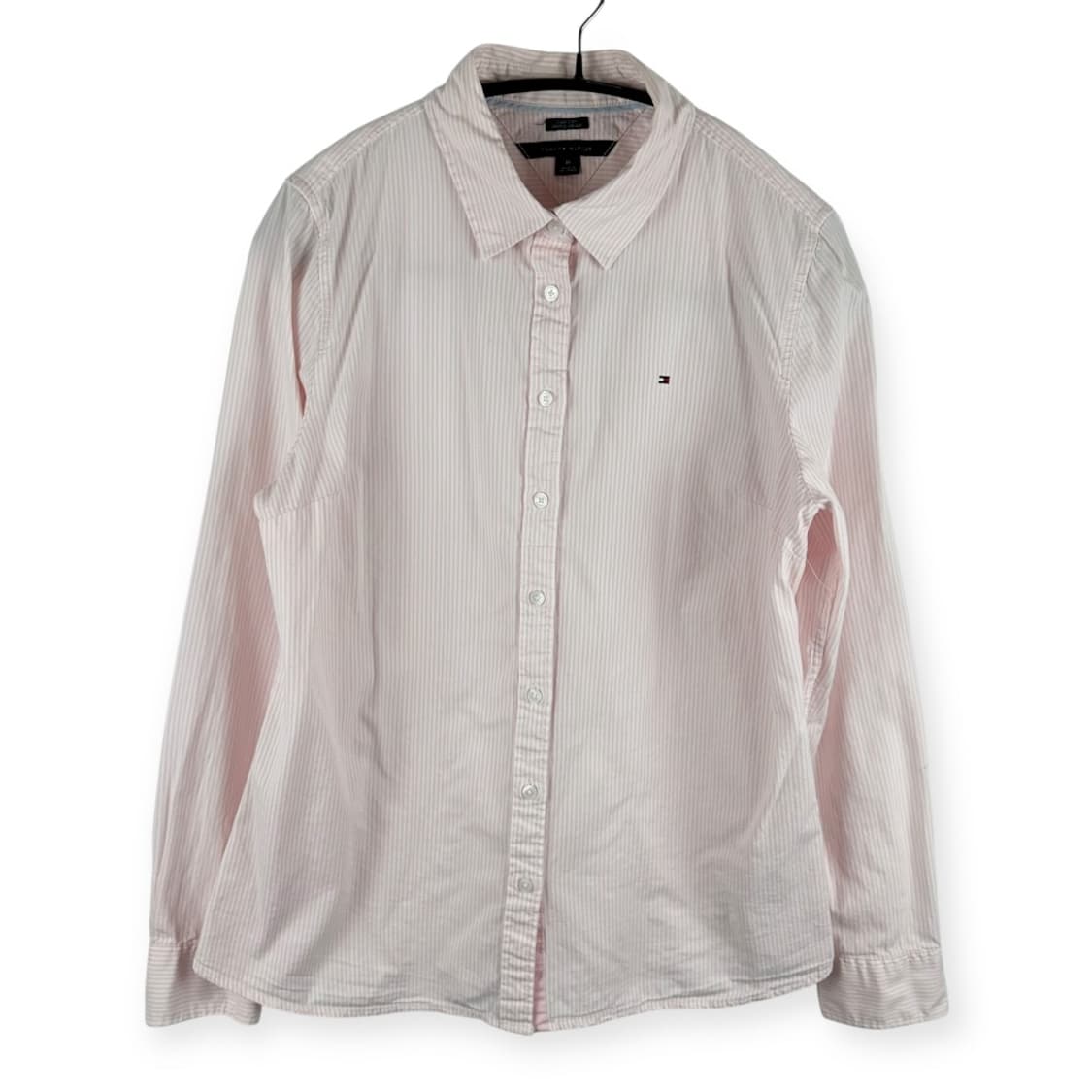(M) 타미힐피거 우먼스 스트라이프 셔츠 핑크 상품이미지1