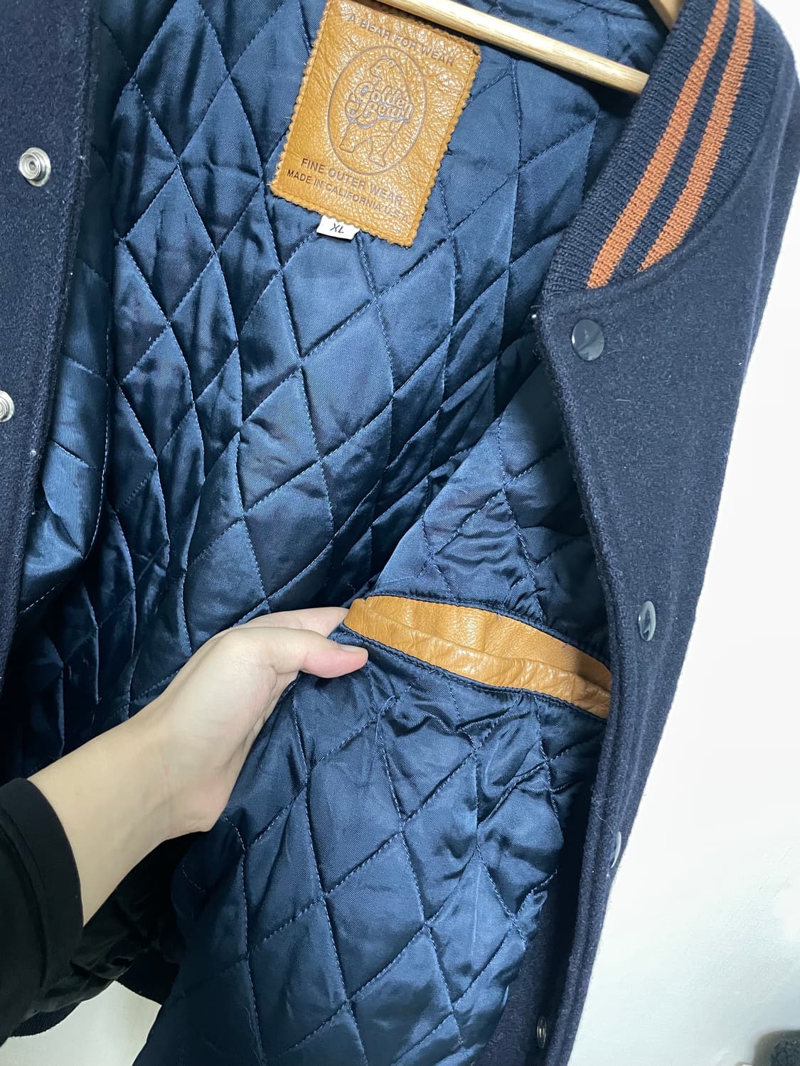 골든베어 90s Made USA 포드 빈티지 바시티자켓 초희귀 XL 상품이미지10