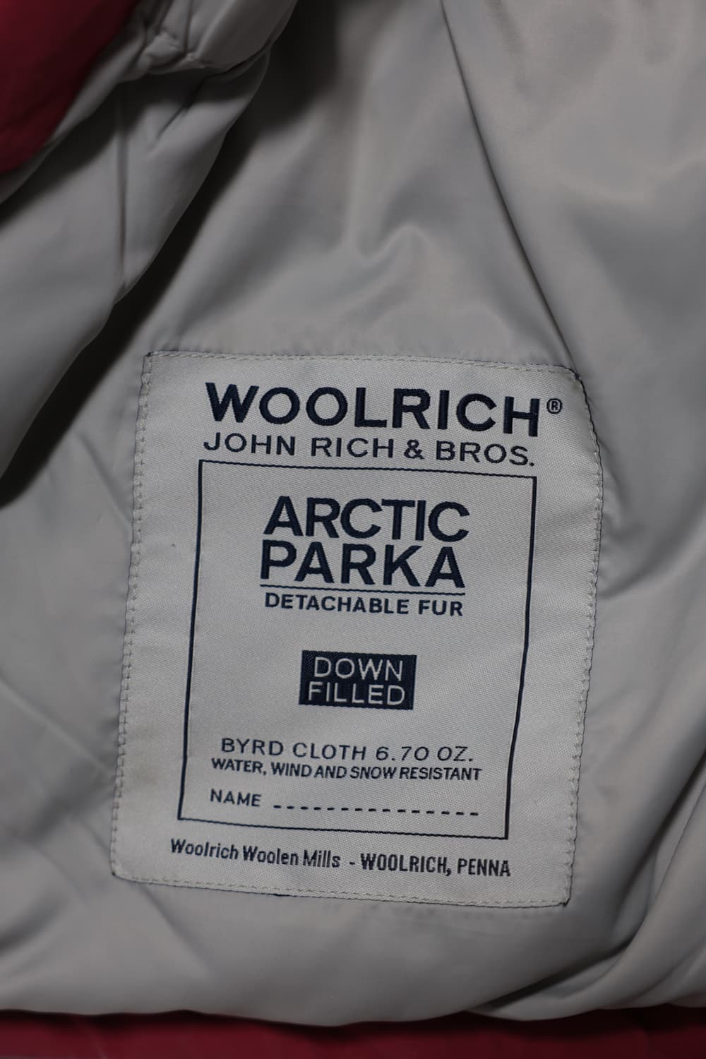 Woolrich John Rich&Bros Arctic Down Paka 상품이미지8