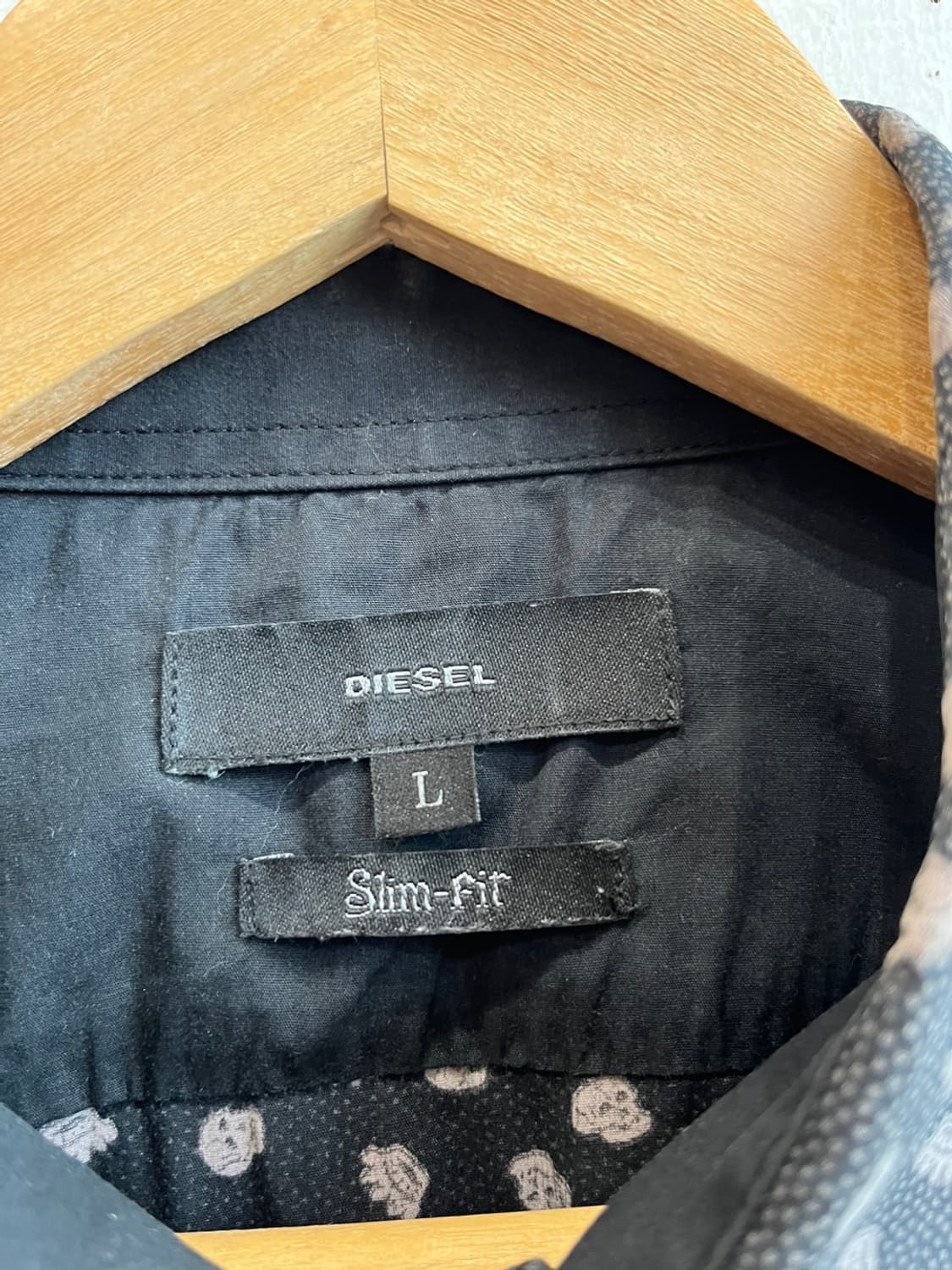 DIESEL 디젤 스컬패턴 셔츠 L 상품이미지3