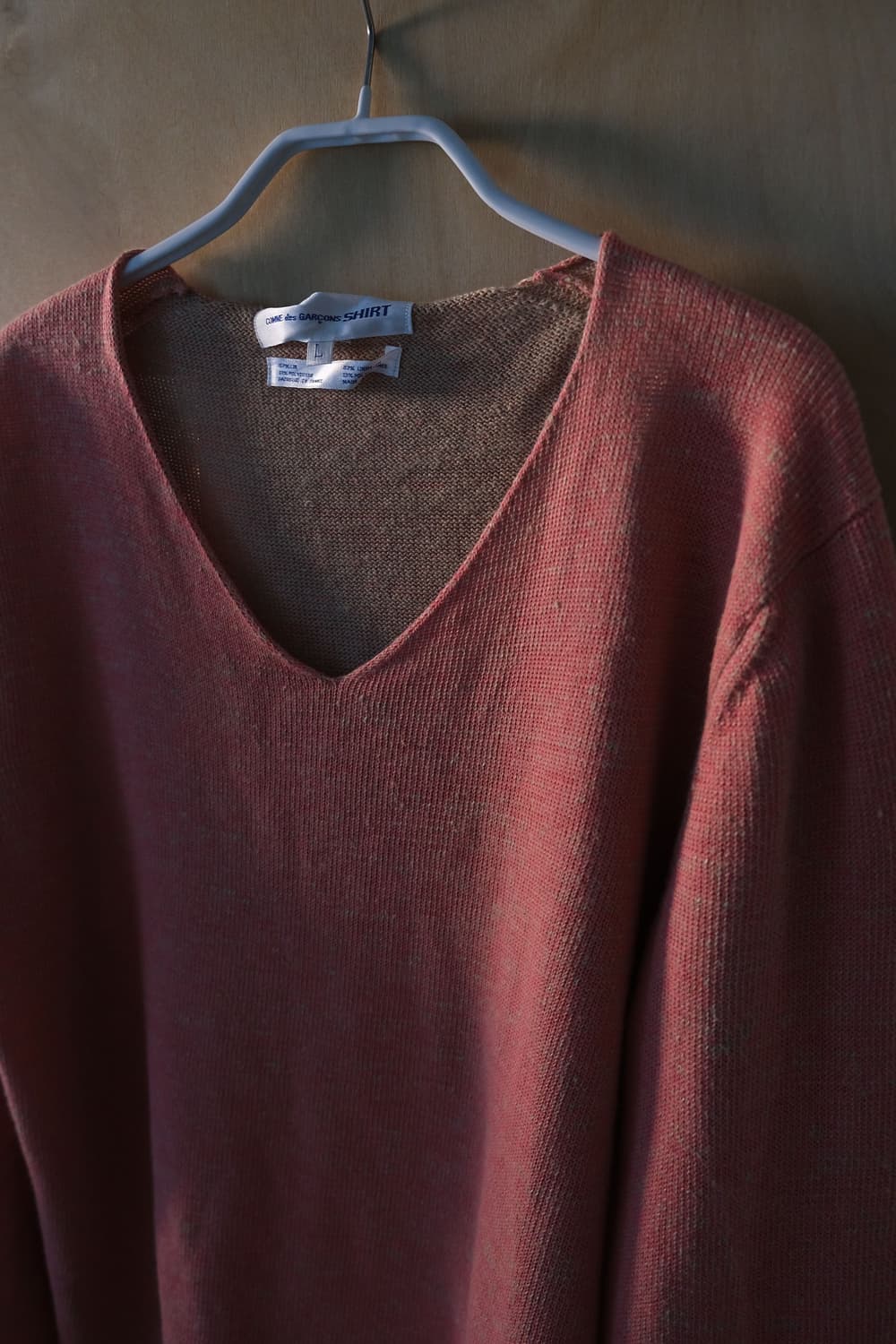 COMME des GARÇONS Cut-off V-neck Knit 상품이미지4