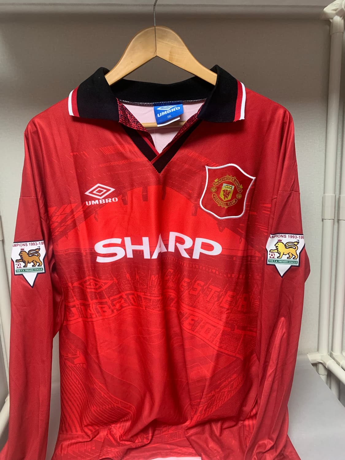 맨체스터 유나이티드 94/96 홈 유니폼 NO. 7 베컴 2XL 상품이미지1