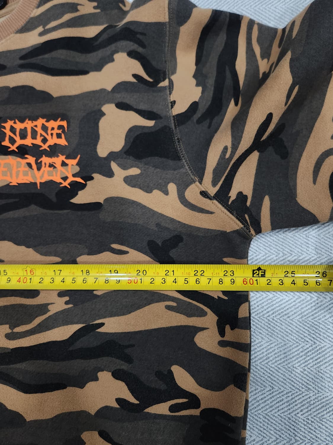 나인일레븐 카모플라쥬 안감기모 맨투맨 남성 100사이즈 상품이미지8