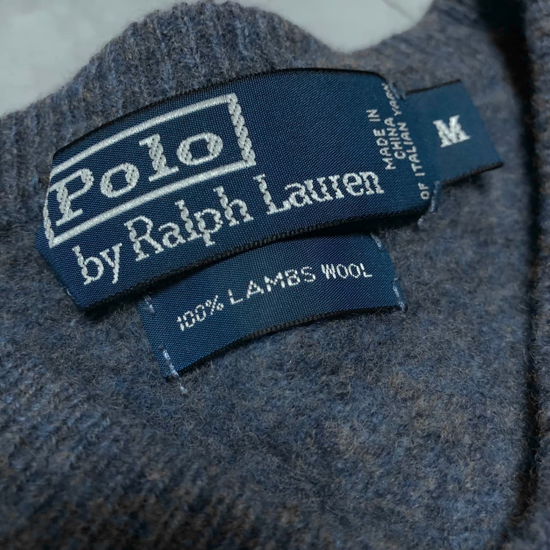 폴로 랄프로렌 브이넥 니트 램스울 여성용 상품이미지4