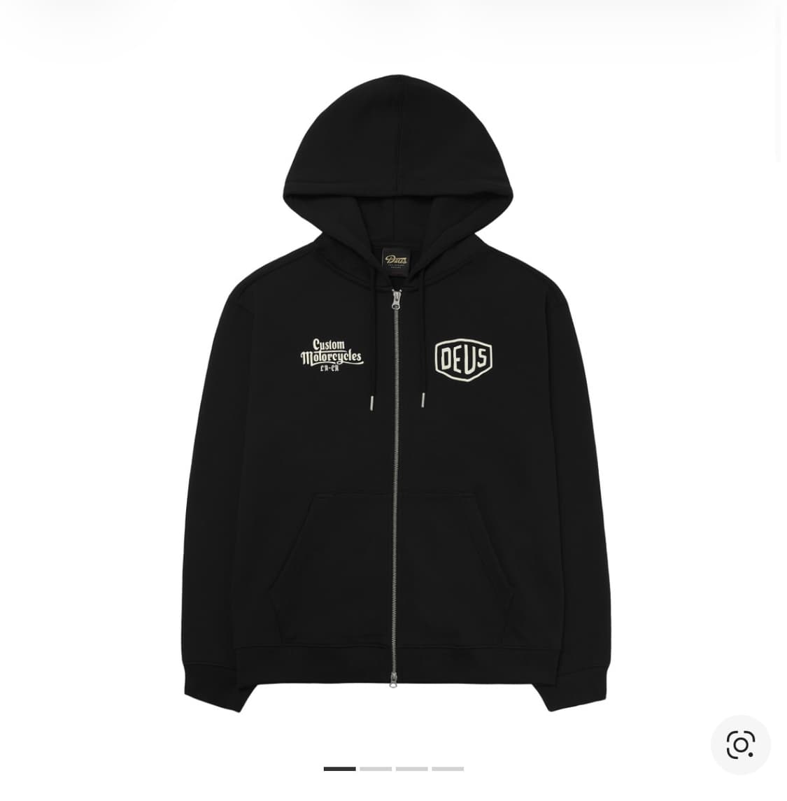 새상품) 데우스 엑스 마키나 드리프터 후드 집업 2XL 블랙 상품이미지2