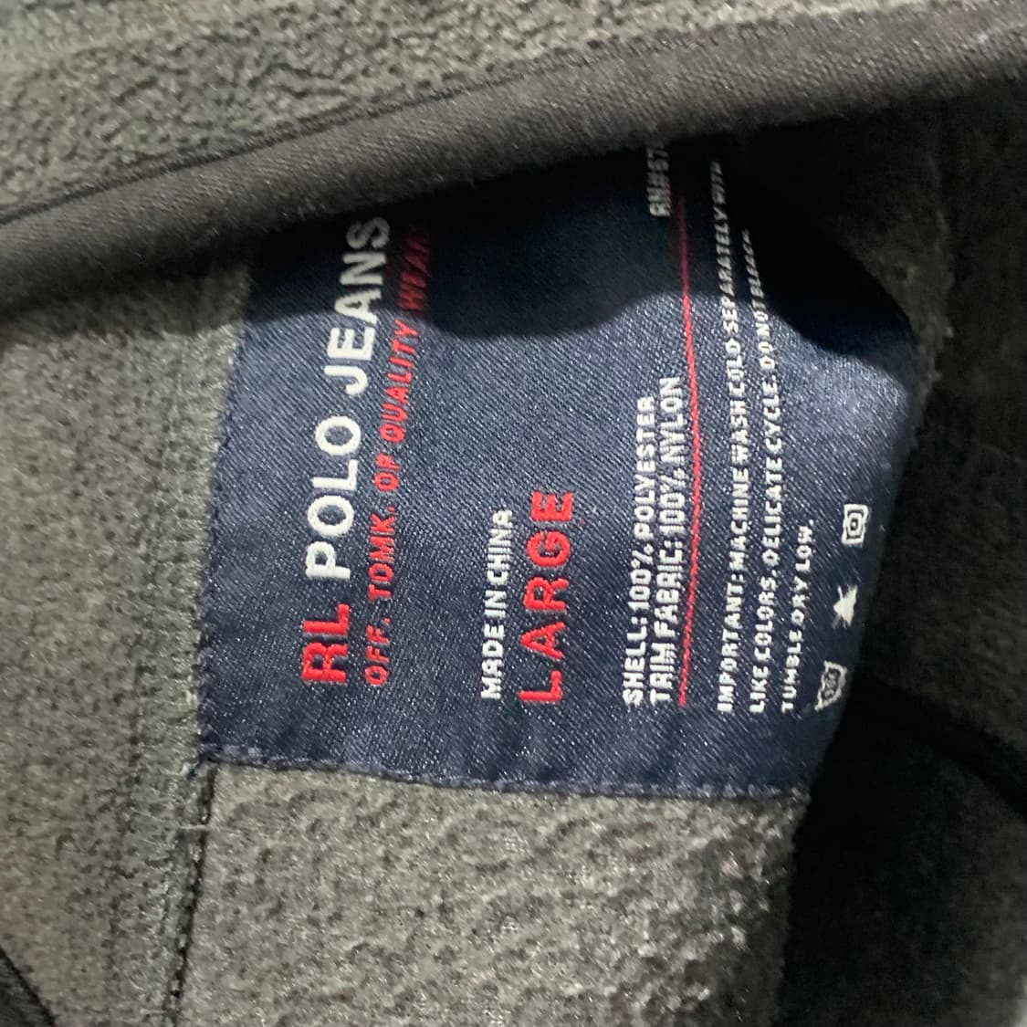 폴로 진스 그레이 플리스 자켓   상품이미지4