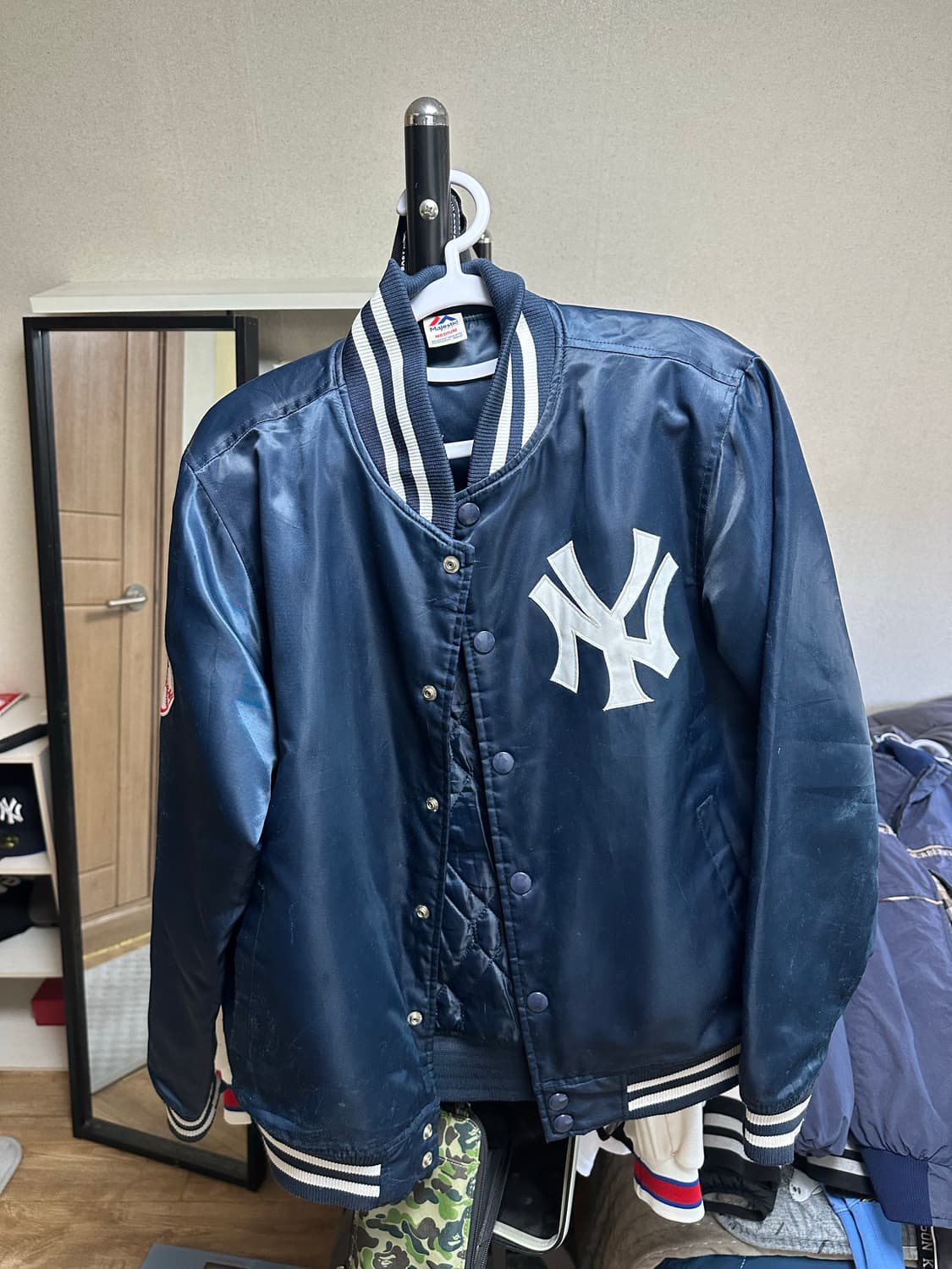 급처) Majestic MLB 양키스 바시티 자켓 M 상품이미지1