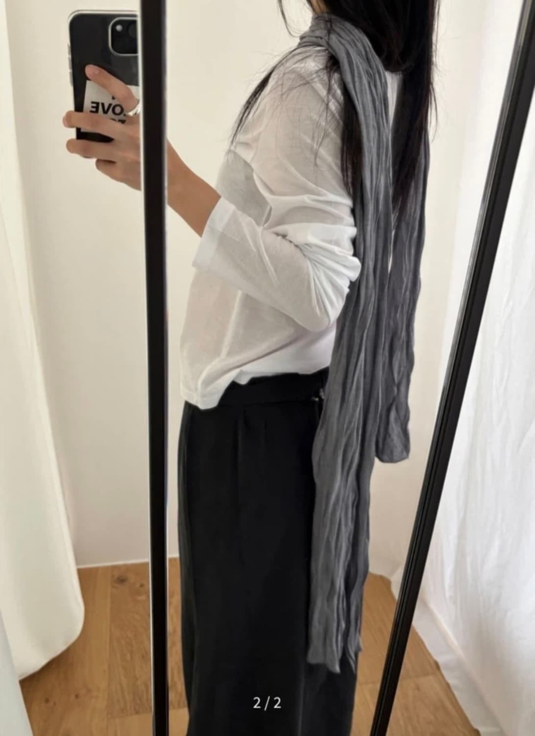 브리즈아카이브 스카프 그레이 상품이미지1