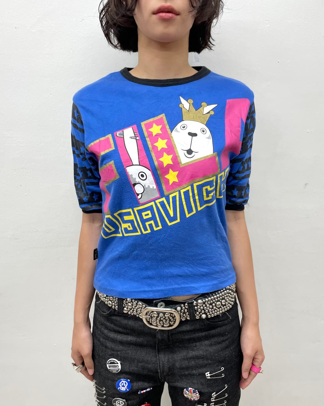 usavish rabbit star blue t-shirt 상품이미지4