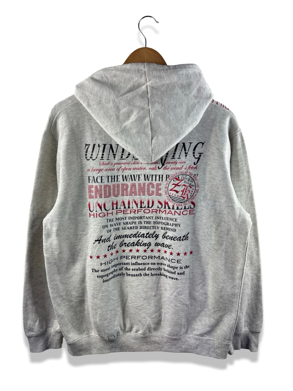 JPN Y2K 글리터 레터링 후드집업1889 상품이미지1