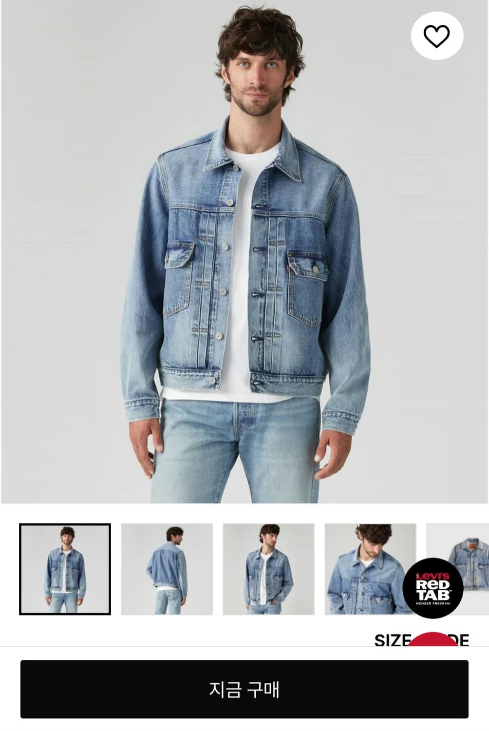 리바이스 타입2 셀비지 자켓 XL 상품이미지2