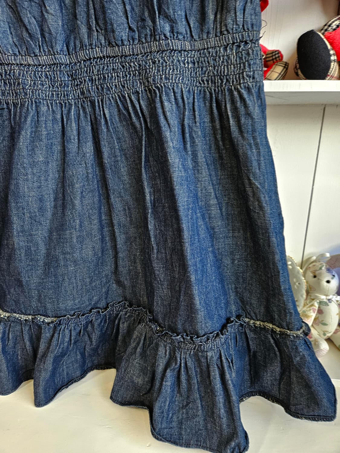 LEST ROSE(레스트로즈) 데님 오프숄더 원피스 상품이미지3