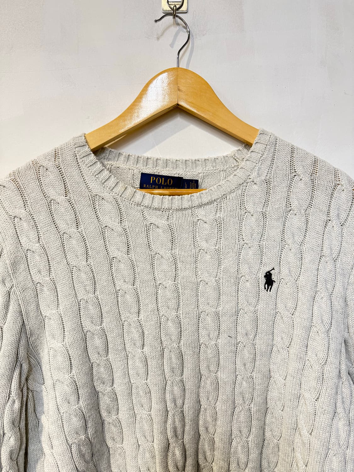 폴로 멜란지그레이 니트 상품이미지2