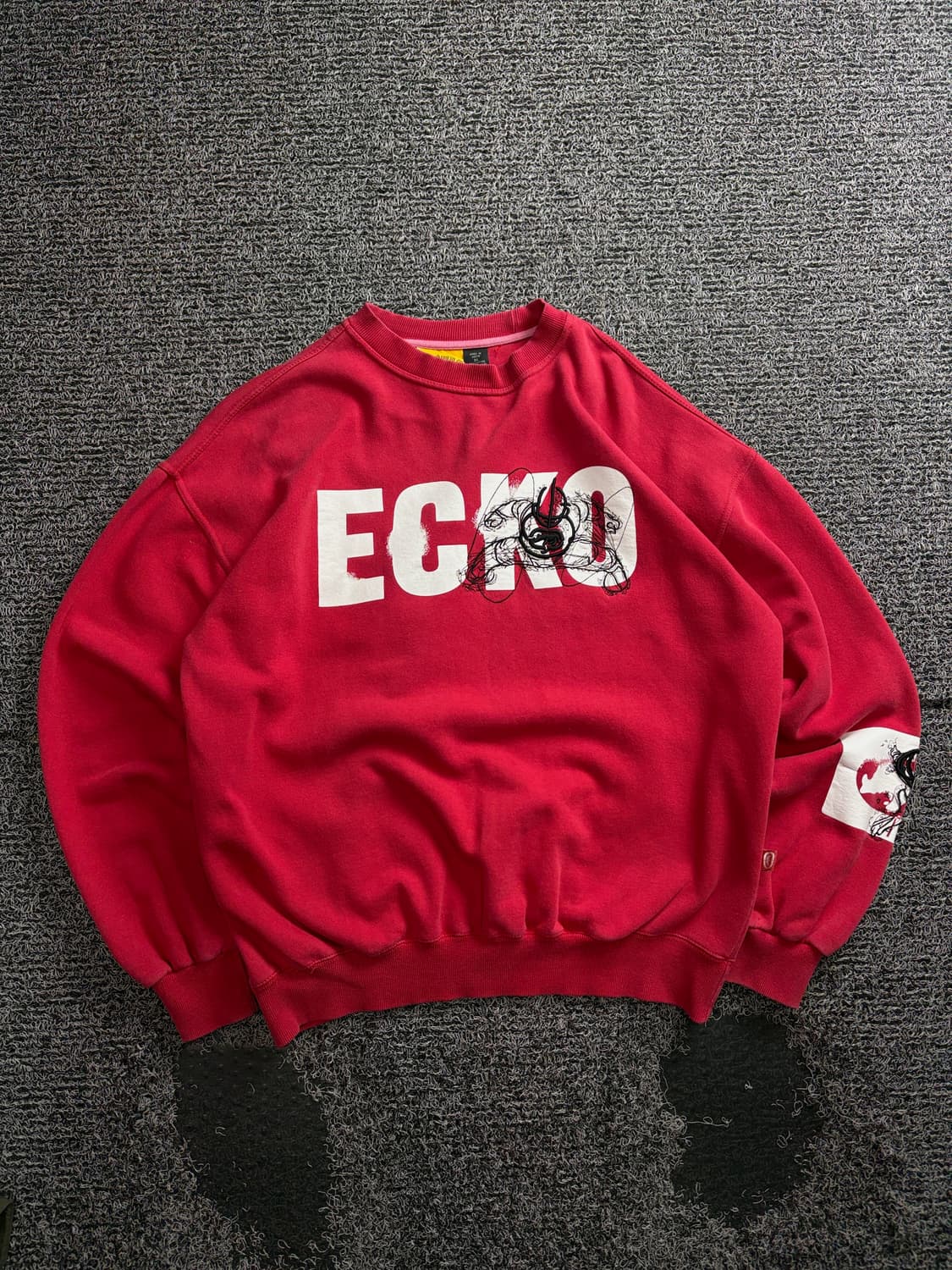 에코 올드스쿨 멀티 빅로고 크루넥 맨투맨 3943 상품이미지2