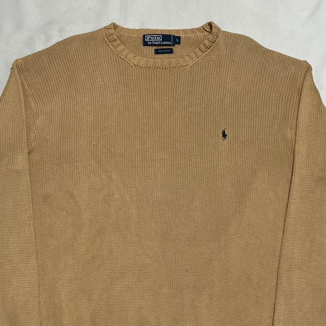 L 폴로랄프로렌 베이지 코튼 니트  상품이미지1