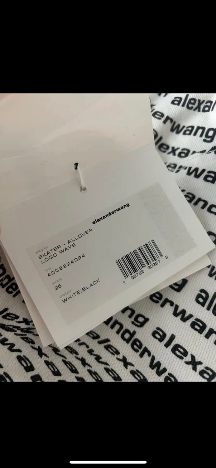 알렉산더왕 웨이브 로고 데님 팬츠 상품이미지4