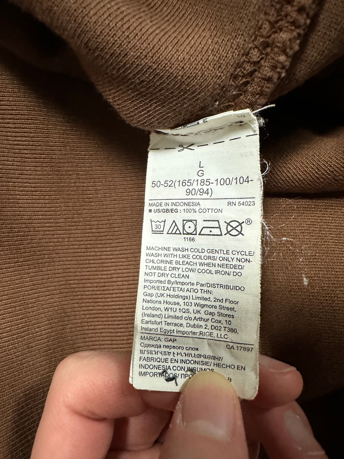 (L) 이지갭 퍼펙트 후드 브라운 상품이미지4