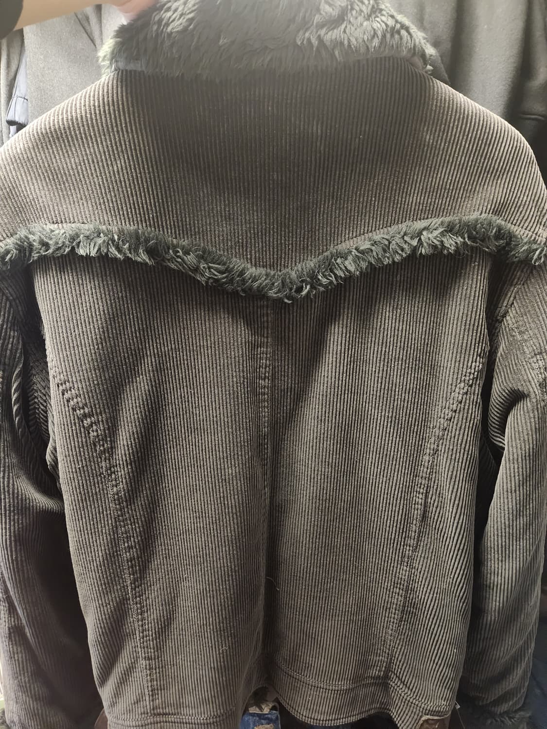 00s 캘빈클라인 시어링 코듀로이 무스탕 XL 상품이미지3