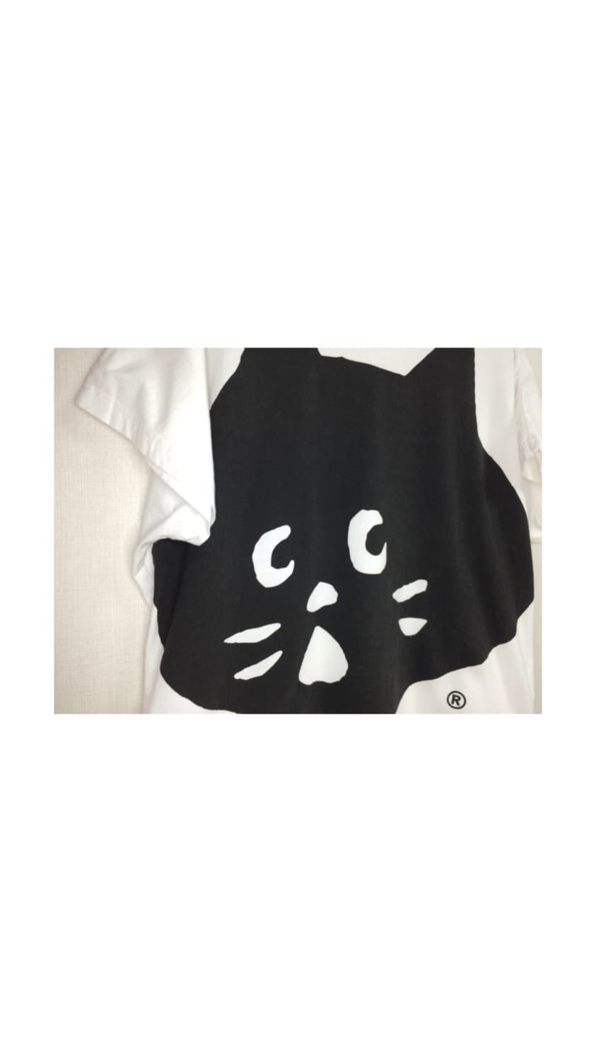 Ne-net 네넷냐 빅 페이스 화이트 반팔 티셔츠 상품이미지2