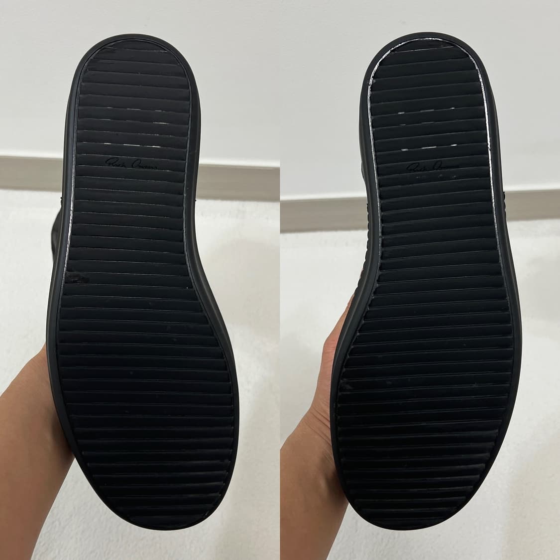 릭오웬스 13FW 롱라몬즈 부츠 올검 트리플블랙  상품이미지5