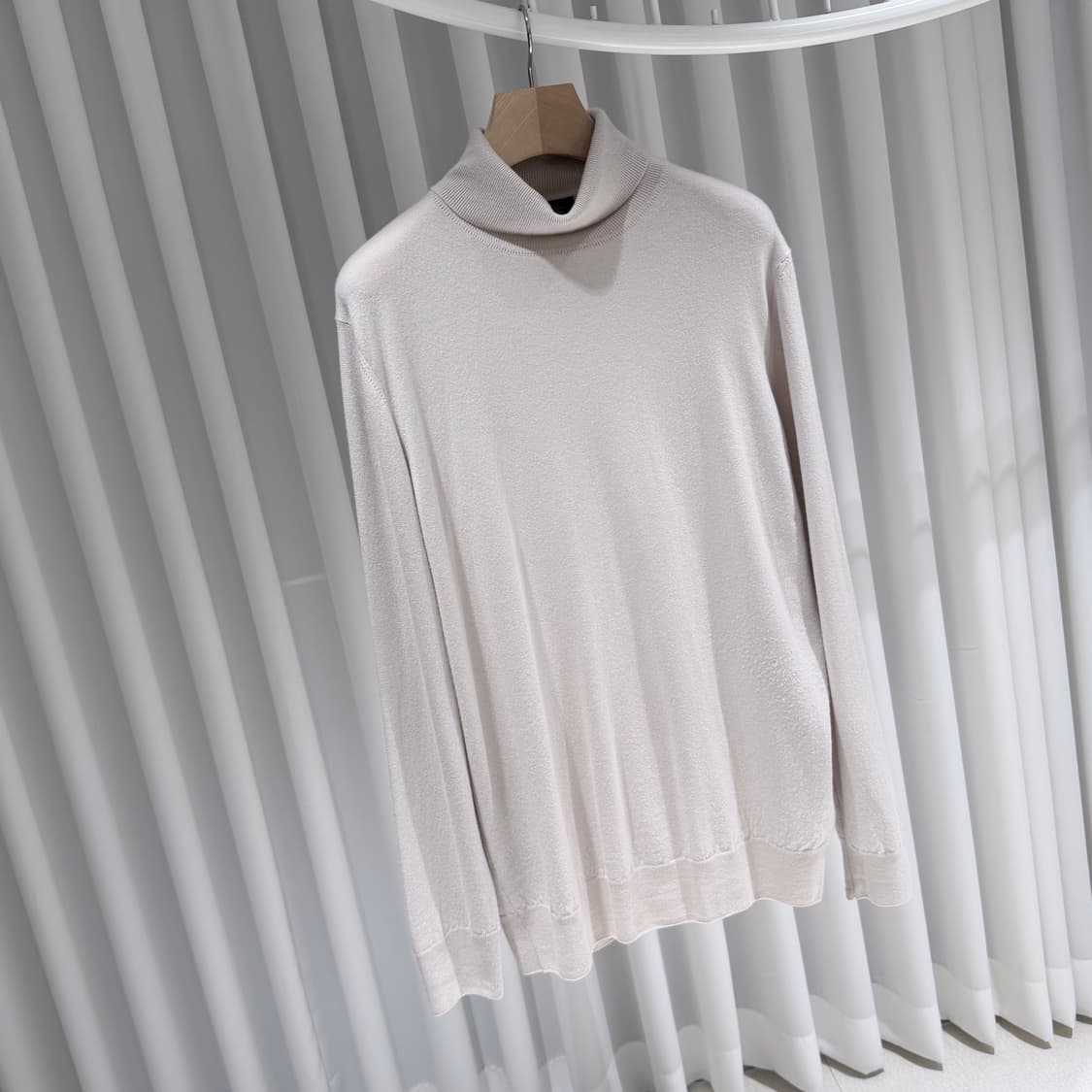 (A+/56) / 로로피아나 베이비 캐시미어 터틀넥 니트 그레이 상품이미지3