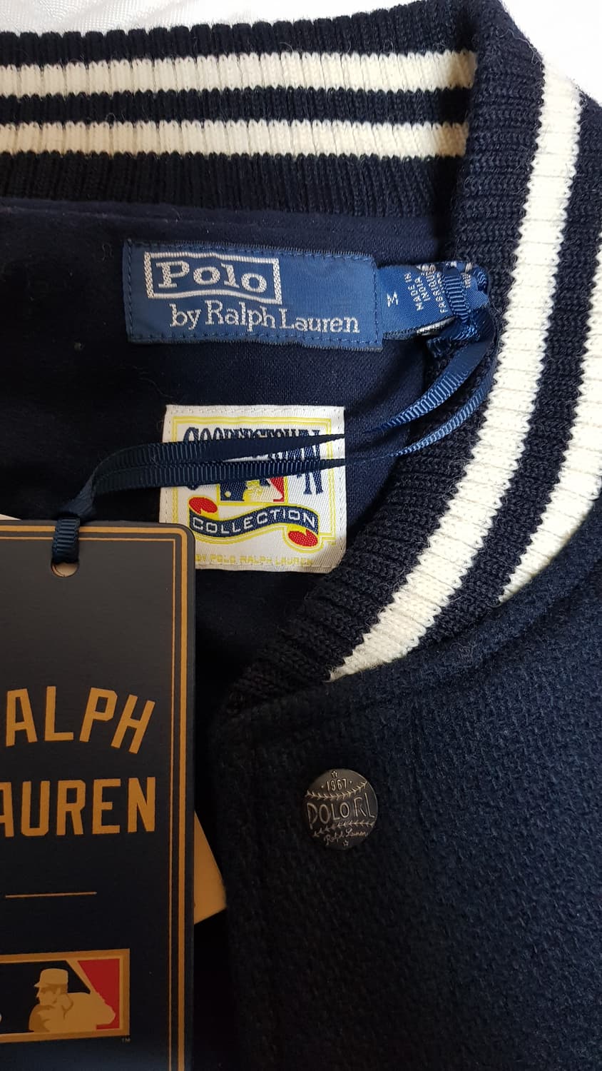 [새상품/M] 폴로 x MLB 뉴욕 양키스 바시티 울 자켓 팝니다. 상품이미지5