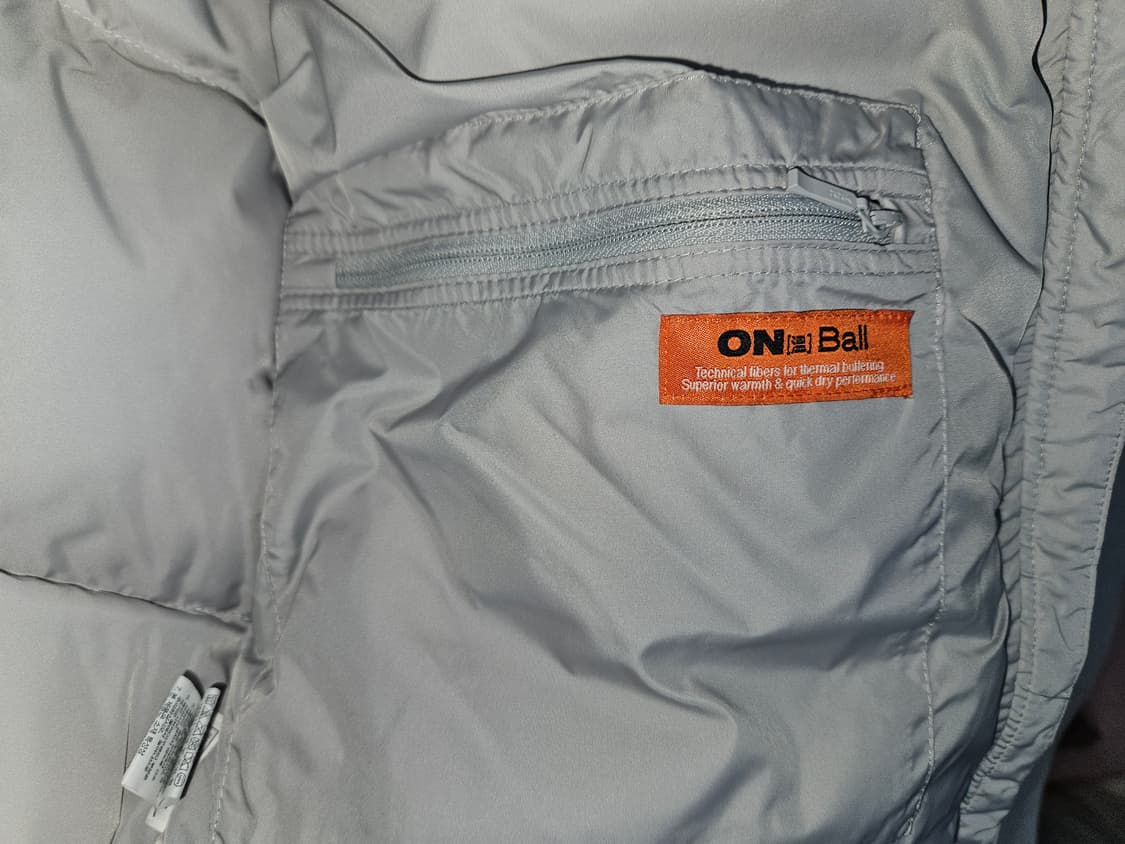 
노스페이스 온 볼 자켓 패딩 라이트 그레이 s 새상품  상품이미지5