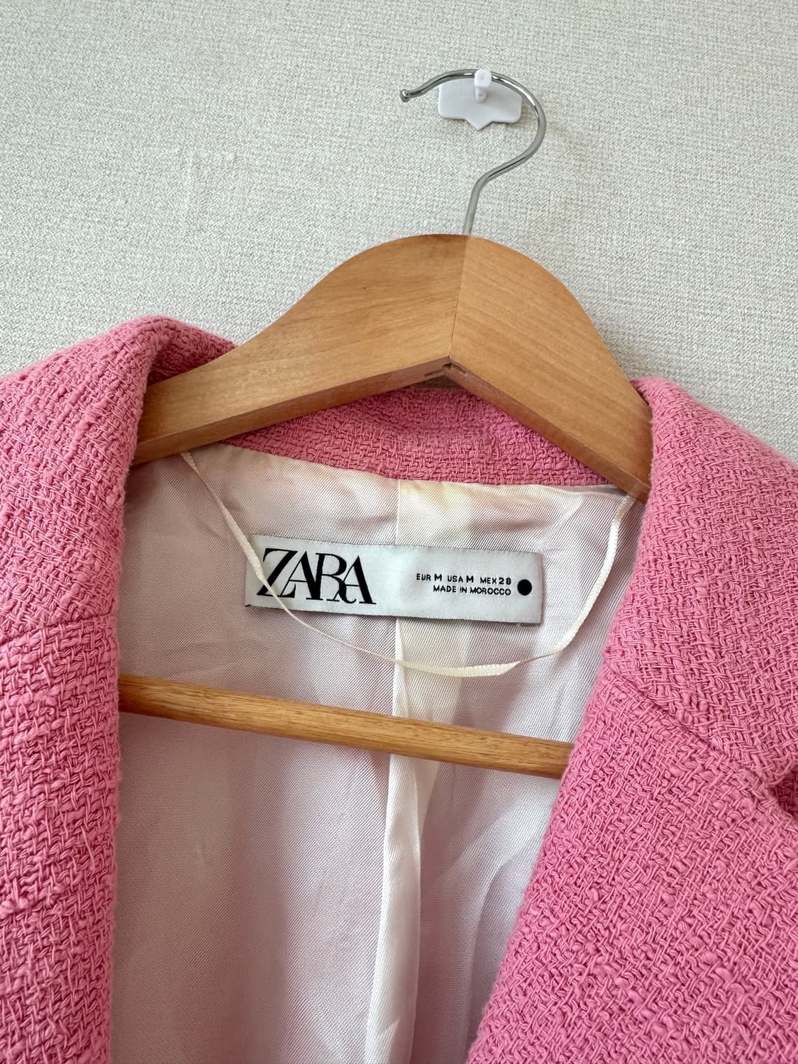 ZARA 자라 텍스처드 버튼 블레이저 반팔 자켓 USA m 55-66 상품이미지2
