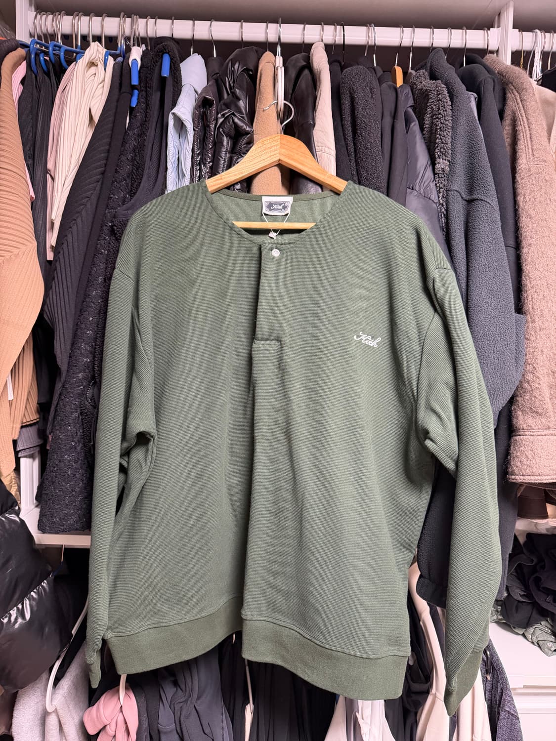 [xl] kith 키스 와플 헨리넥 상품이미지1