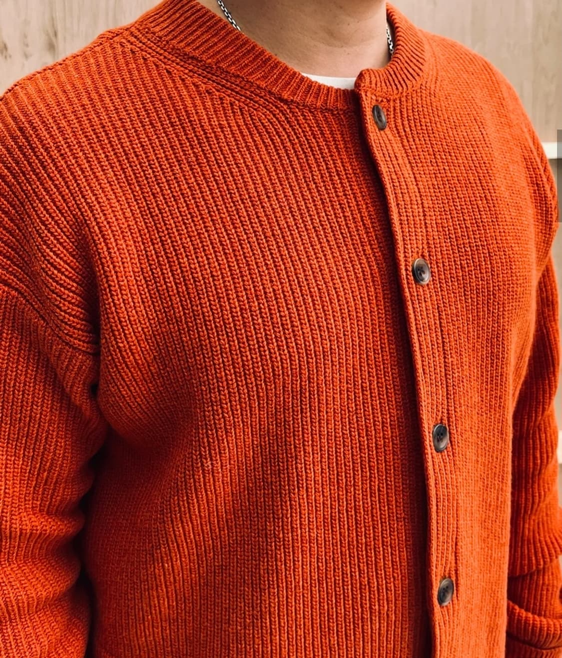 아웃스탠딩 램스울 라운드넥 가디건 상품이미지9