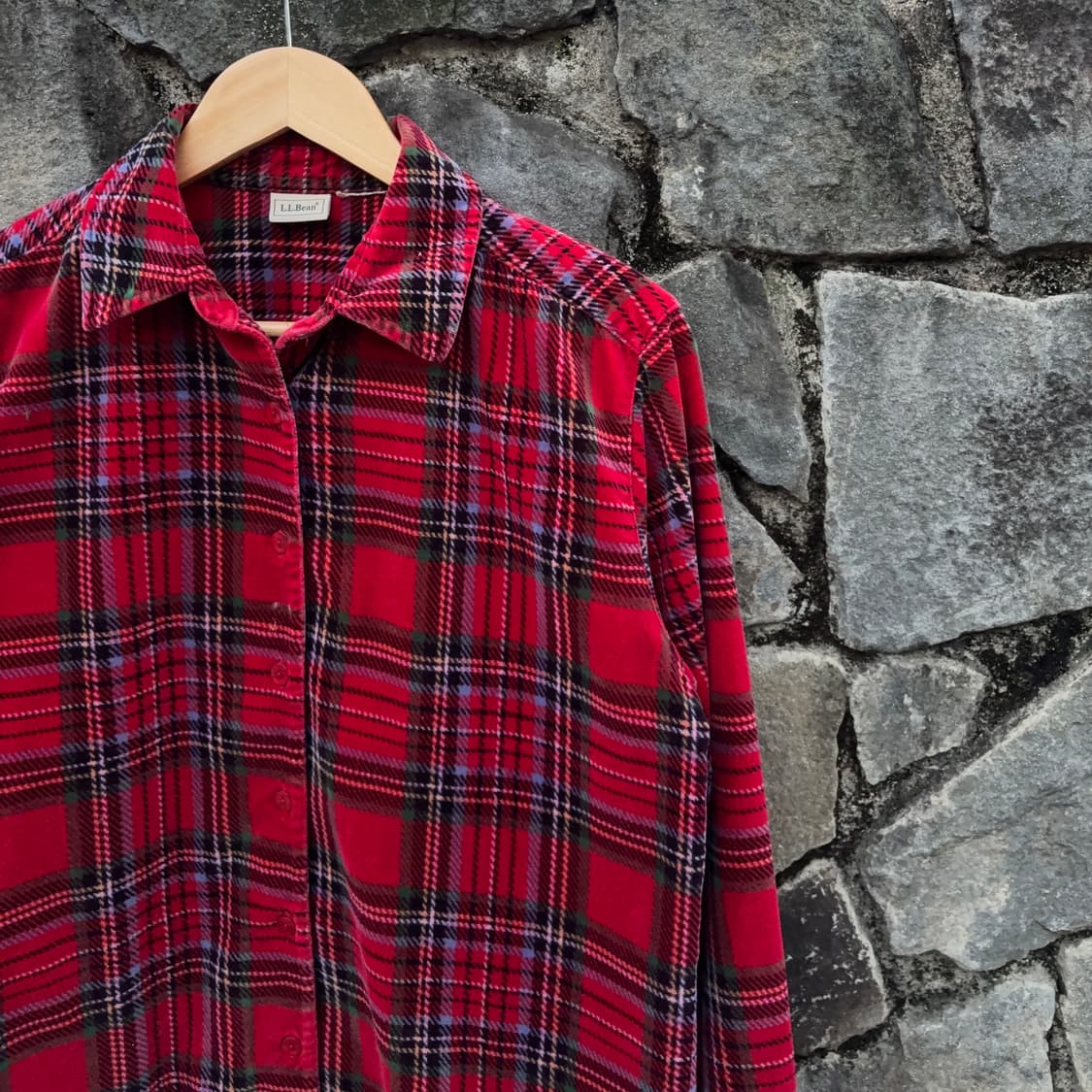 엘엘빈 L.L.Bean 레드 타탄 플란넬 셔츠 상품이미지4