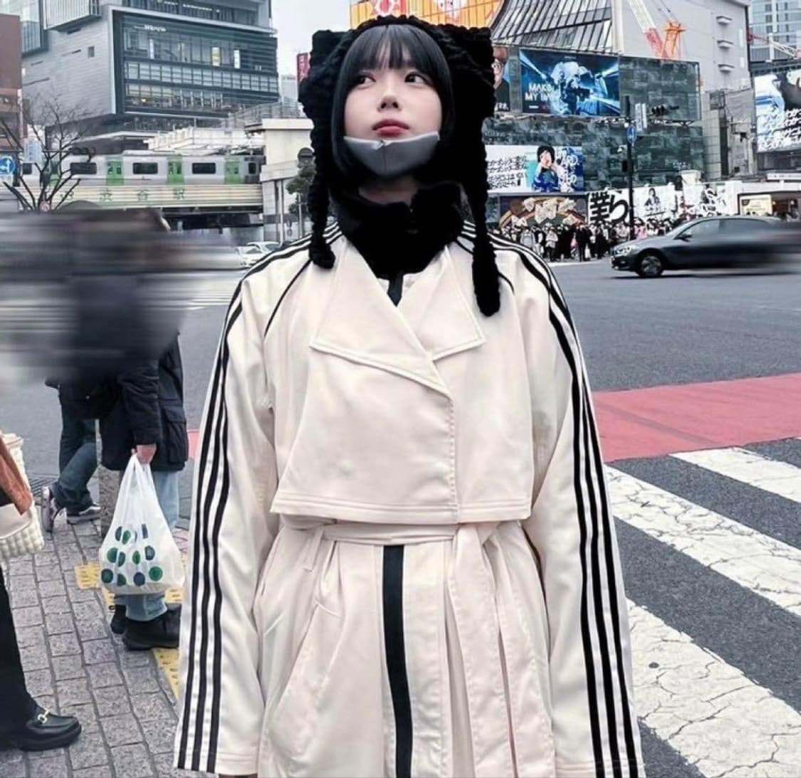 아디다스 아노 착용 트렌치 코트 새상품 xs 상품이미지1