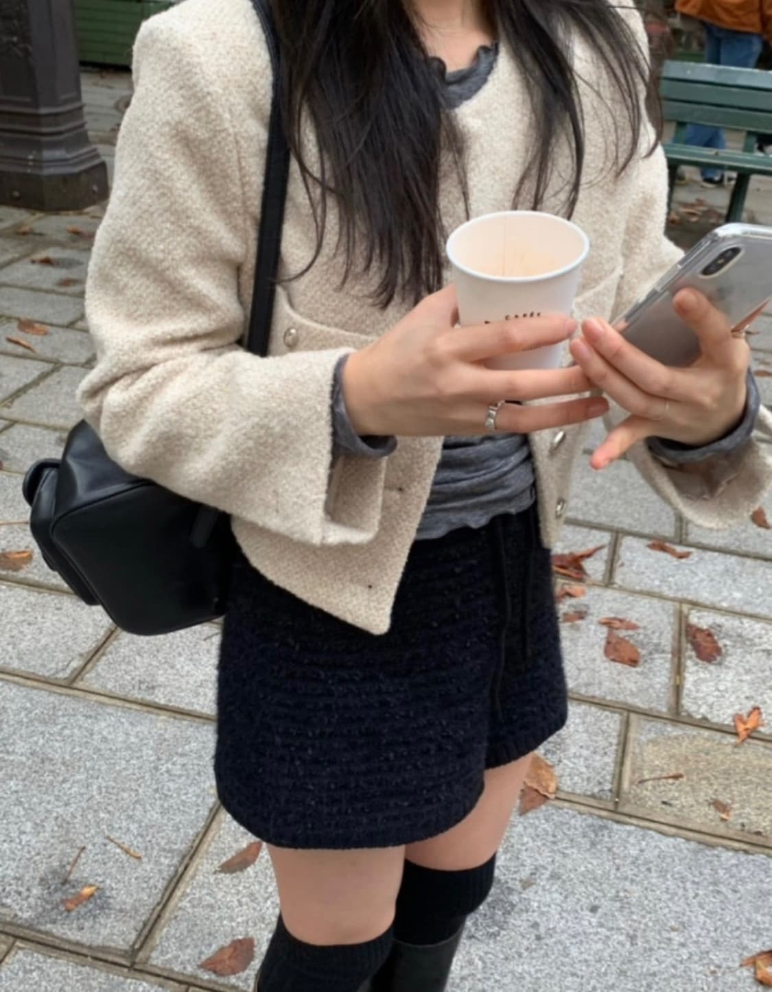 레이지샵 코코 니트팬츠 블랙 상품이미지1