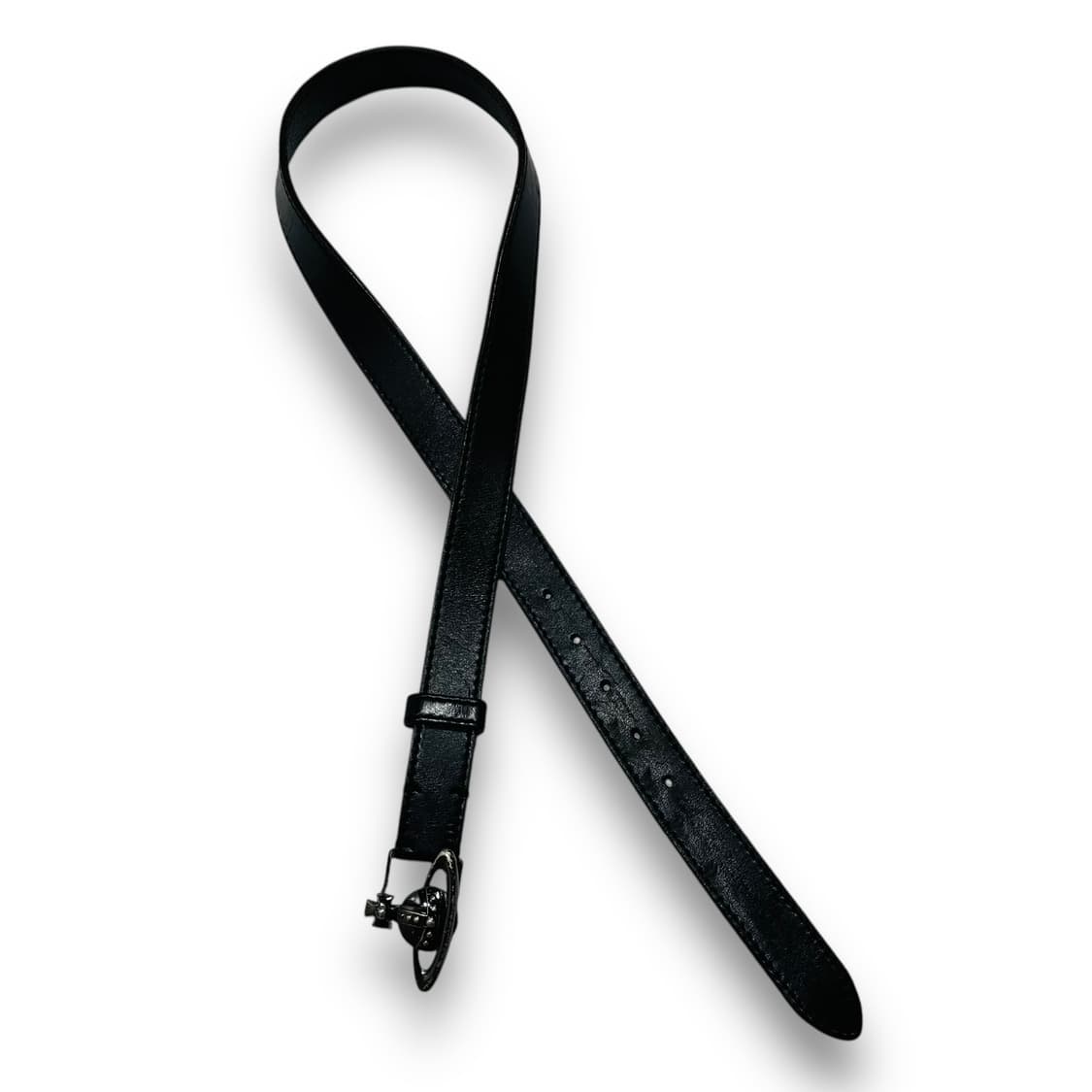 비비안 웨스트우드 ORB 버클 락시크 슬림 가죽 벨트 상품이미지3