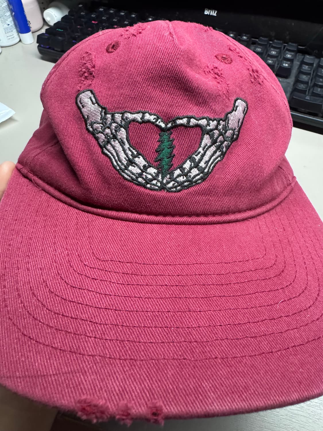 그레이트풀 데드 디스이즈네버댓 스켈레톤 캡 상품이미지1