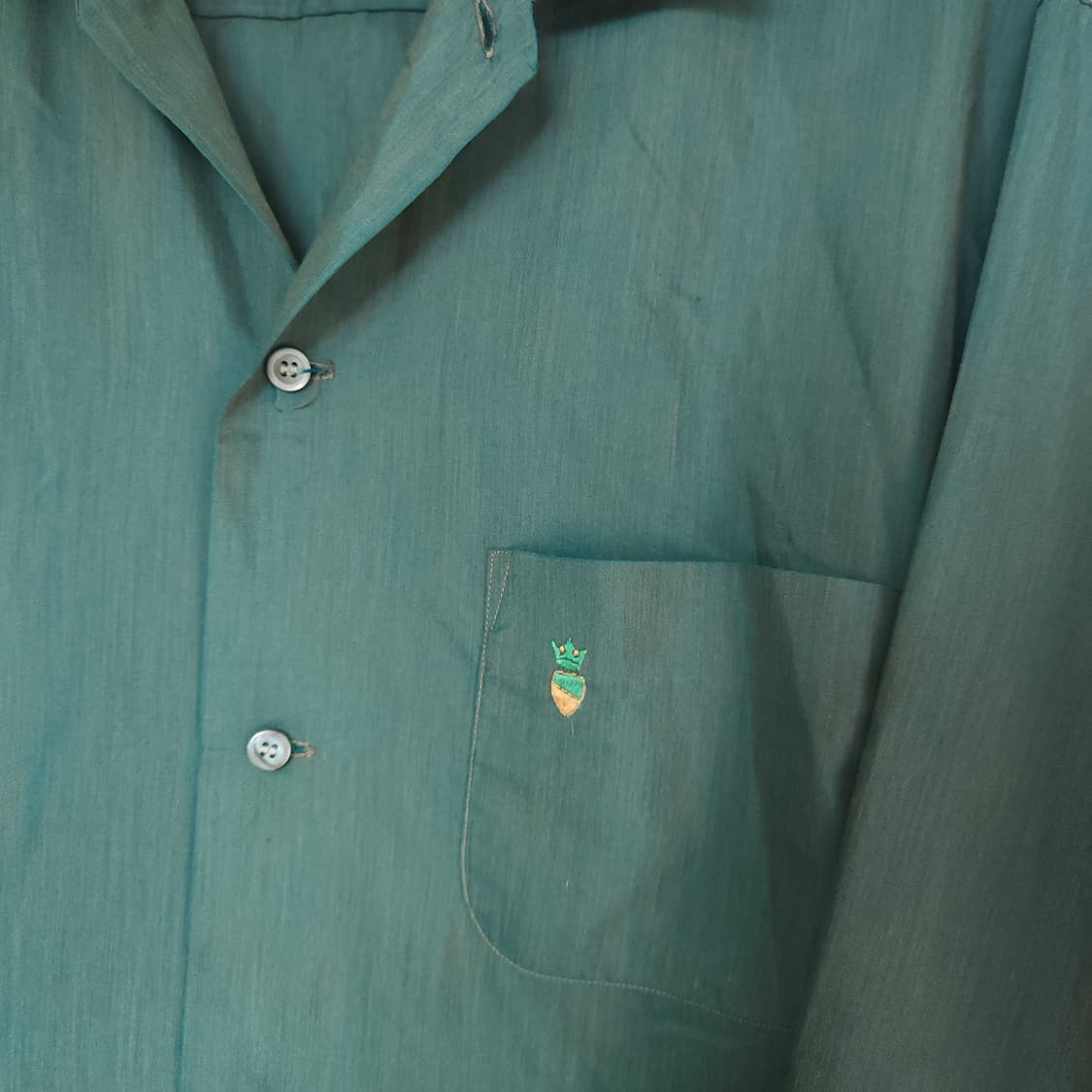 60s JC Penney 타운크래프트 오픈카라 셔츠(USAmade) 상품이미지4