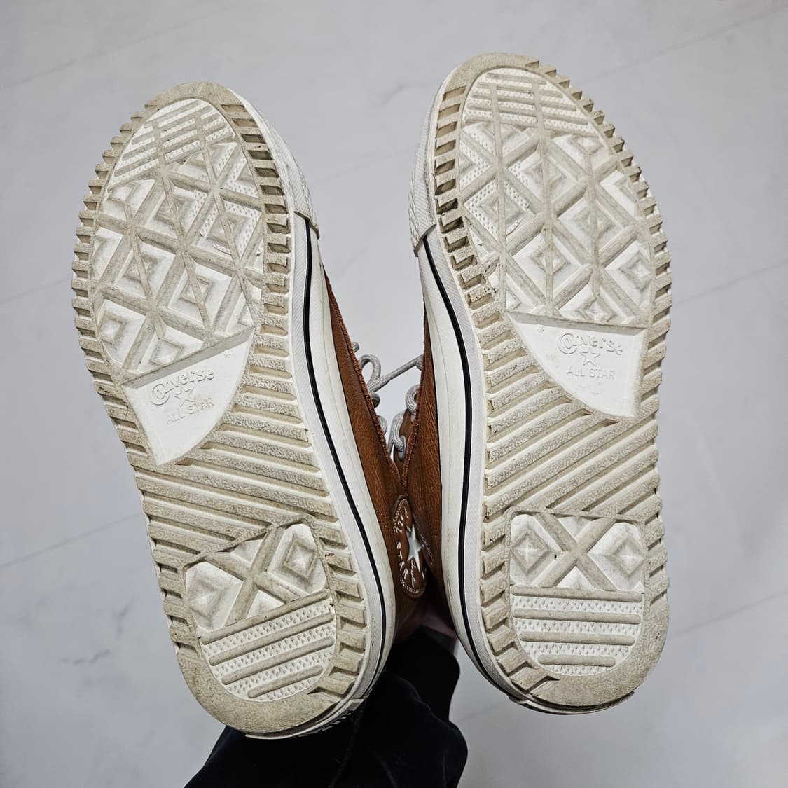 컨버스 브라운 레더 워커 부츠 240 상품이미지5