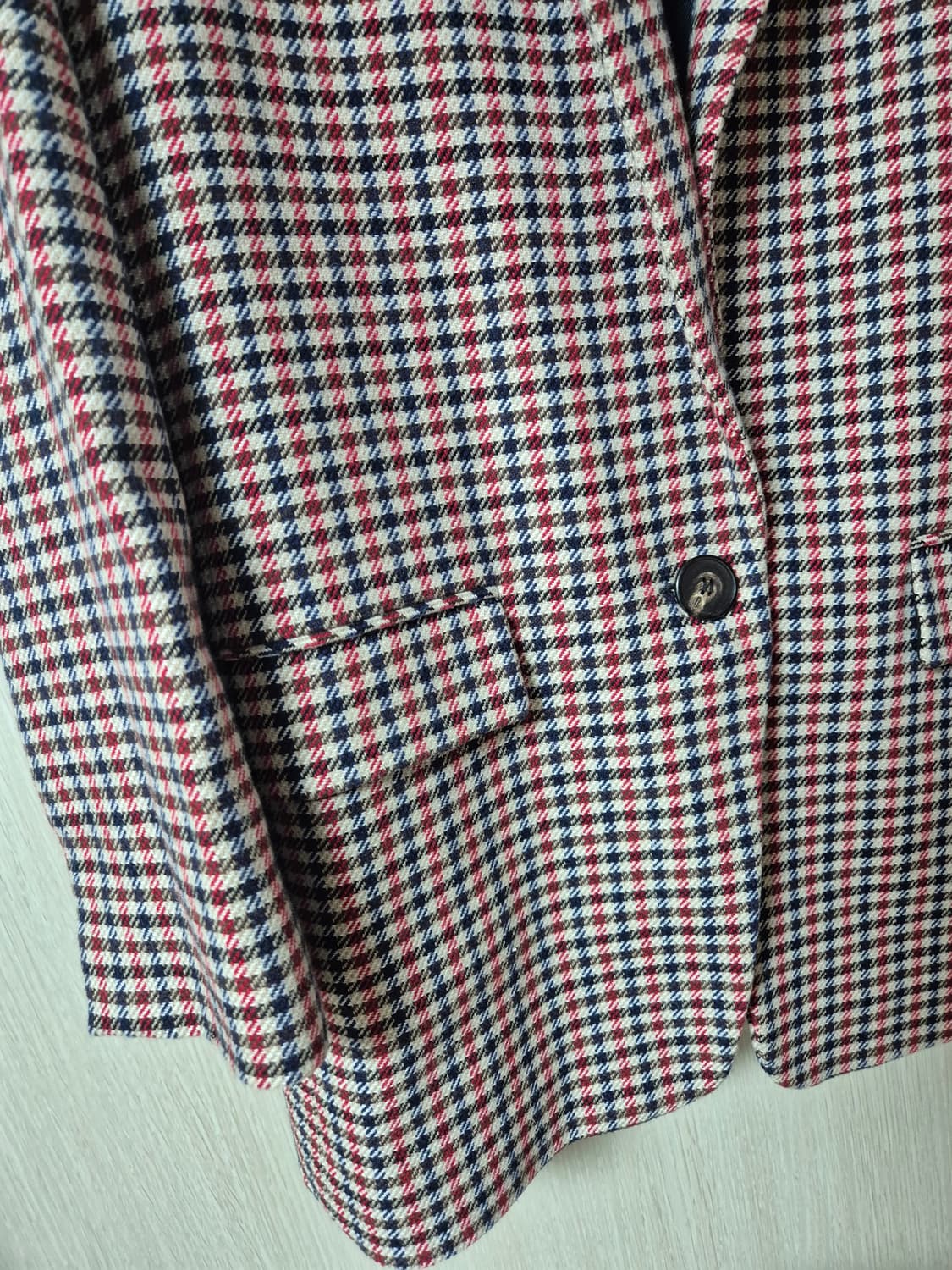 (정품) 산드로 울자켓 하운드 체크자켓 36 블레이져 상품이미지6