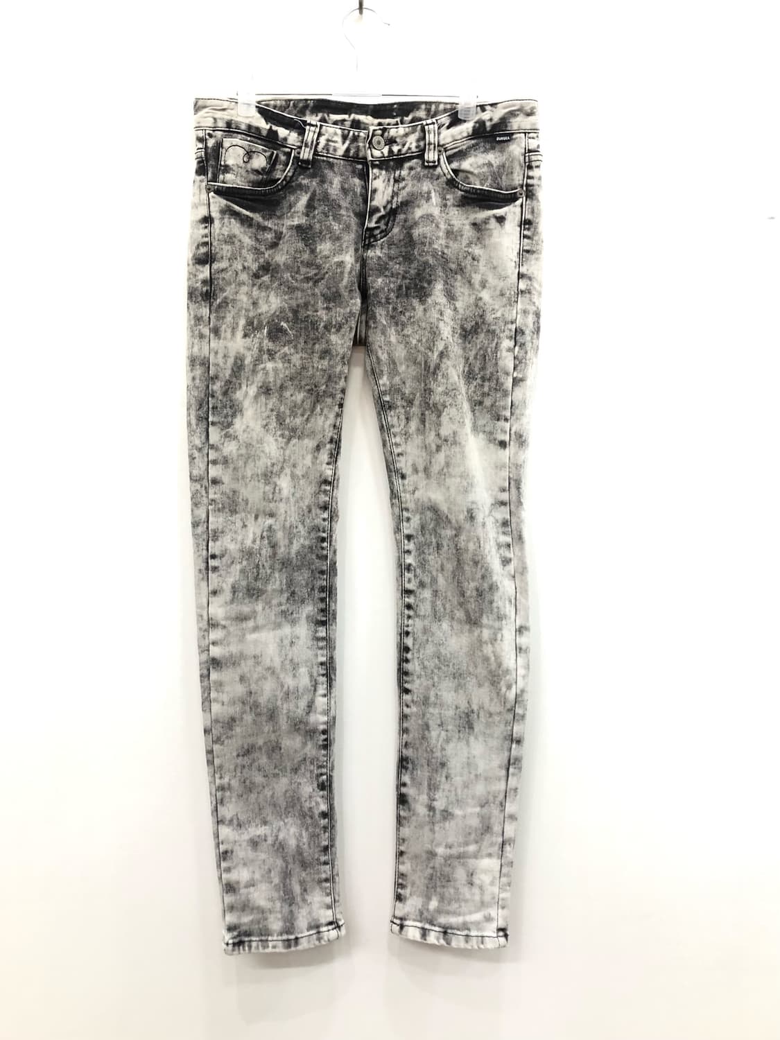 stone washed gray skinny jeans 상품이미지1