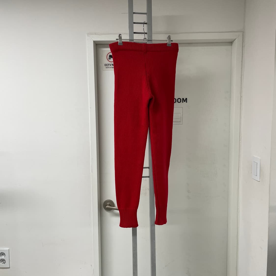 몽클레어 니트 팬츠 레드 M(W) 상품이미지4