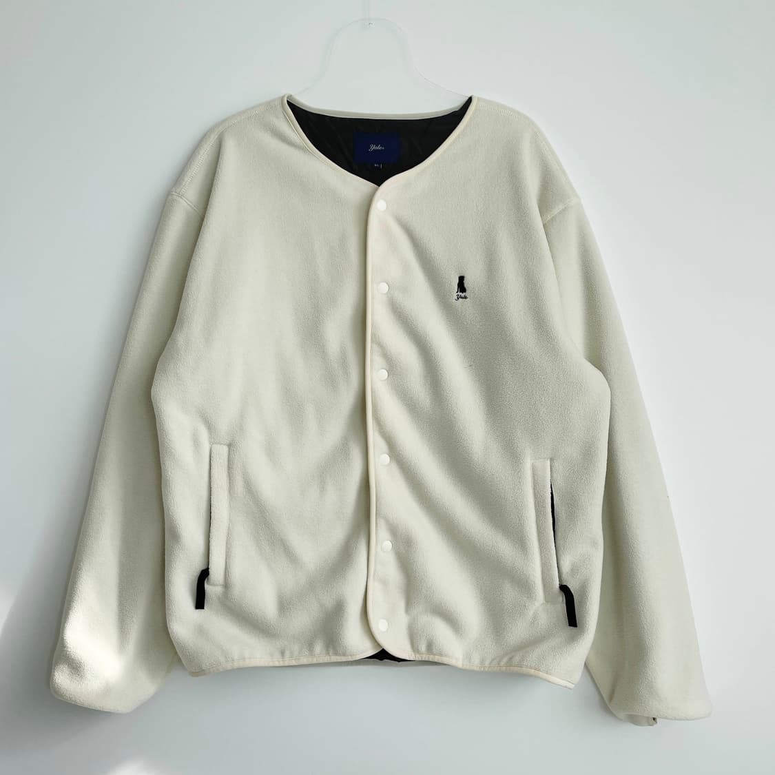 D2 예일(YALE) 헤리티지 댄 카라리스 보아 플리스 자켓 아이보리 X 상품이미지1