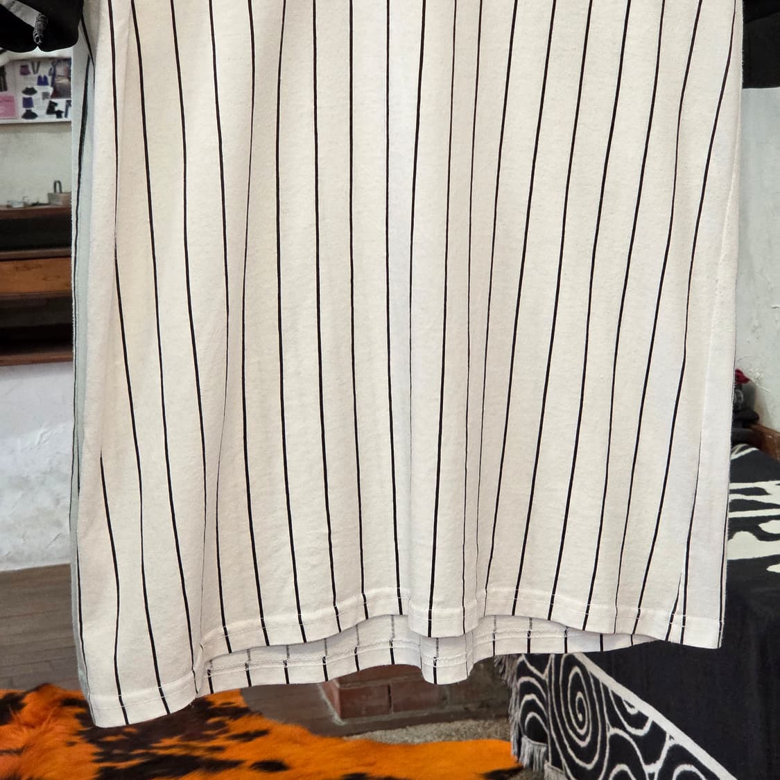 USA 마제스틱 스트라이프 링거 반팔 상품이미지4