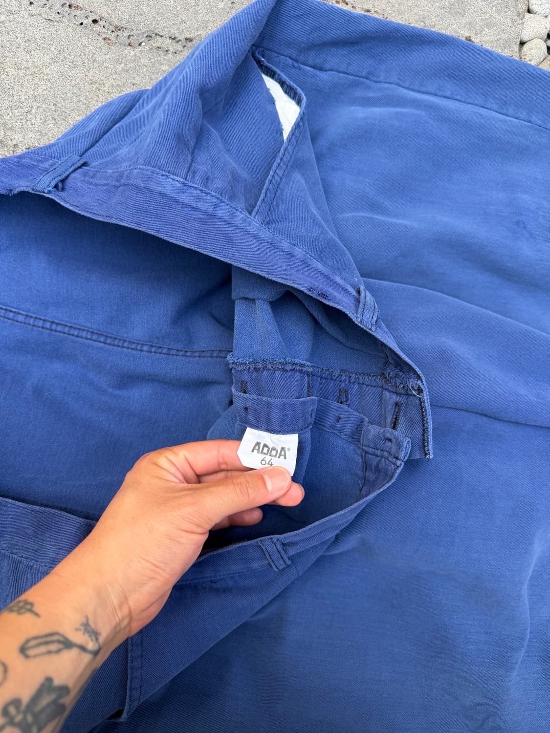 DISTRESSED FADED NAVY 1990s ADDA 프렌치워크팬츠 상품이미지8