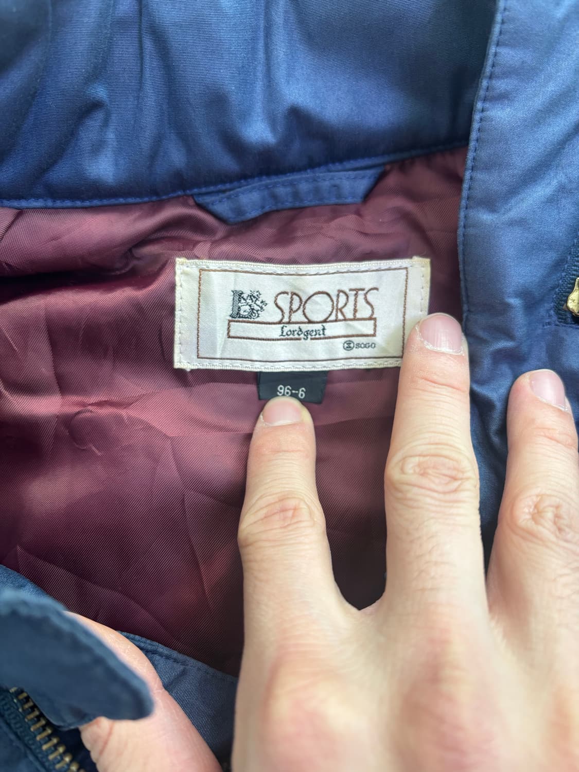 일본판 폴리 누빔자켓 사이즈 105 상품이미지3