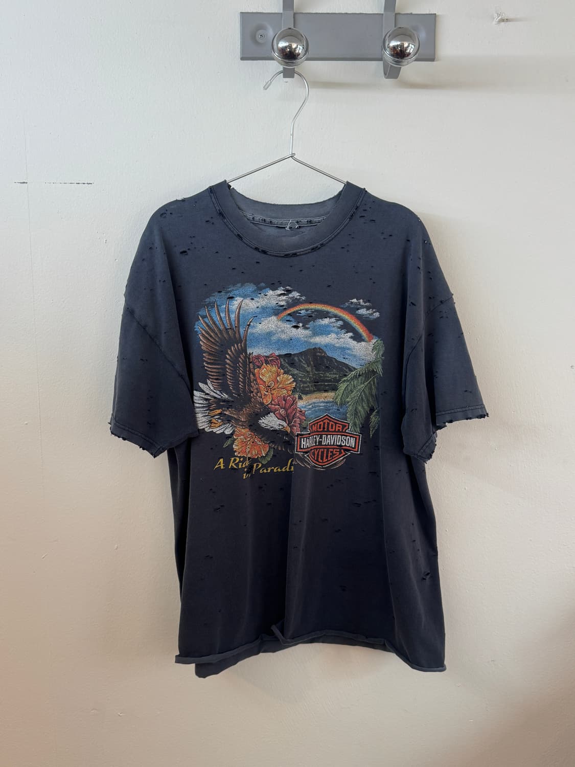 Harley davidson hard faded hawaii t shir 상품이미지1