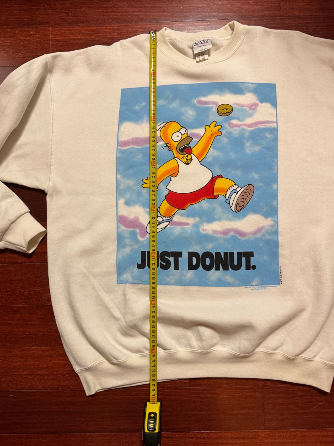 [XXL] 90s 심슨 ’Just Donut‘ 나이키 패러디 스웻셔츠 상품이미지6