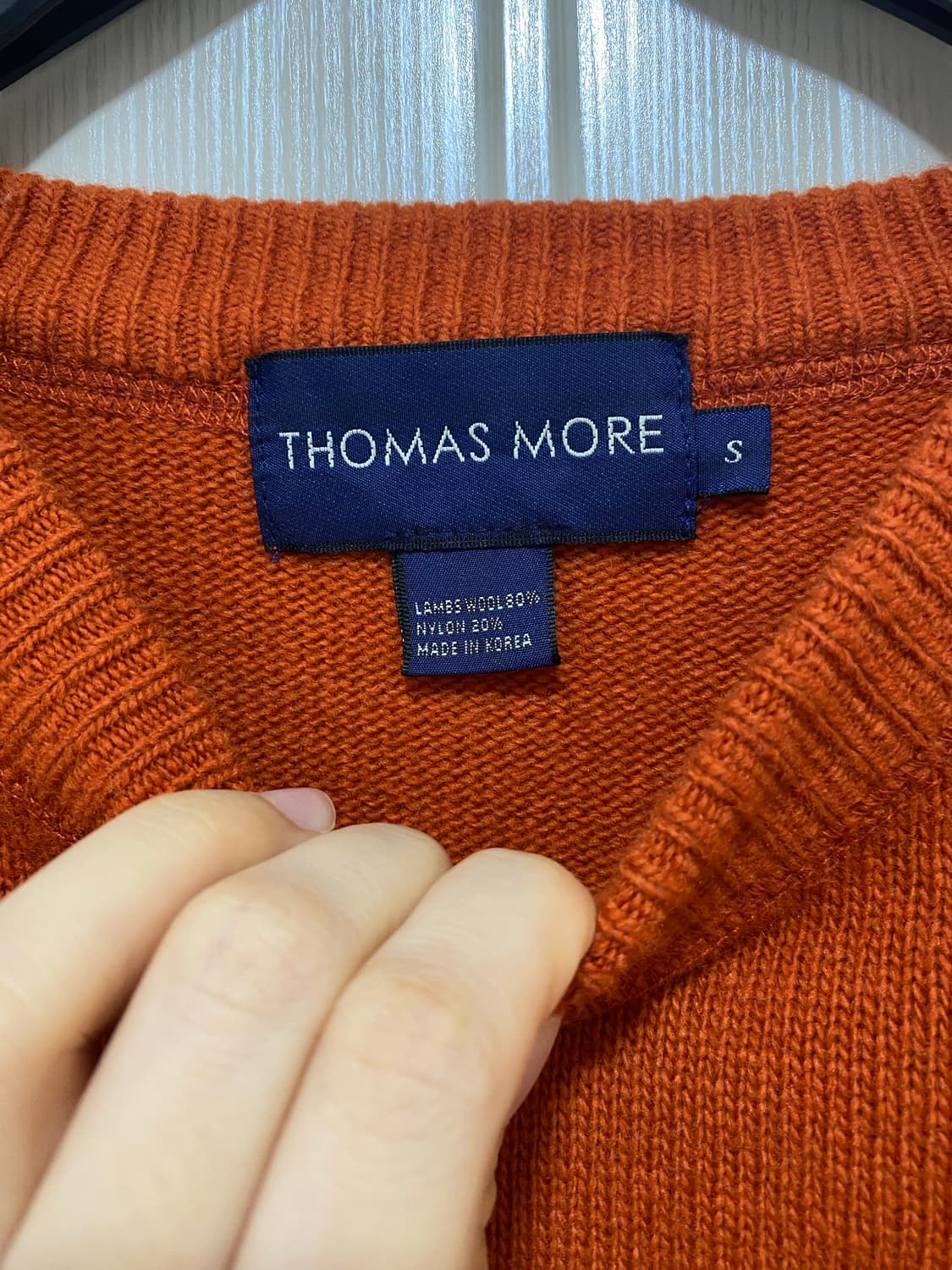 토마스모어 오렌지 니트 S 상품이미지2